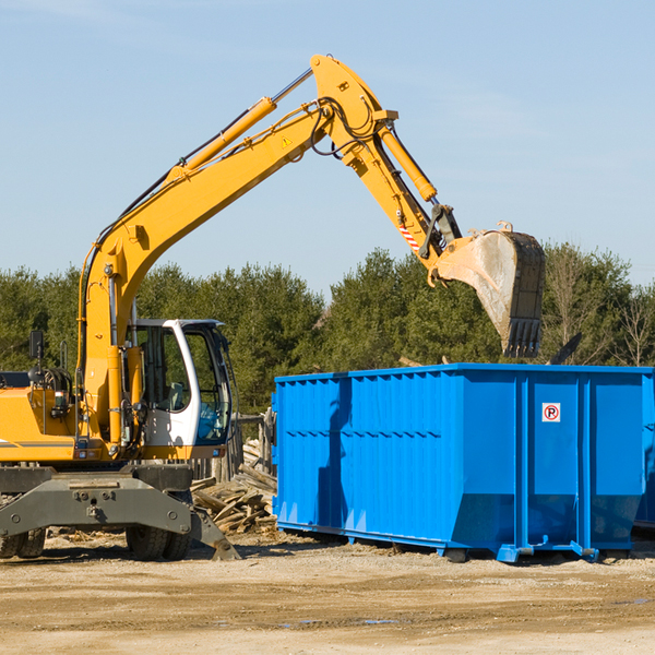 what size residential dumpster rentals are available in Catonsville Maryland